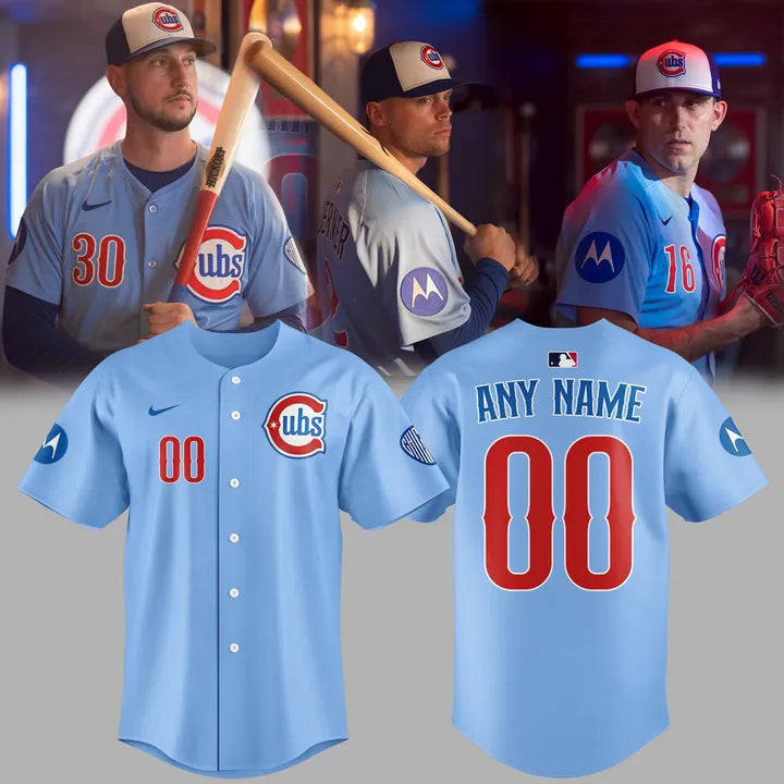 Chicago Cubs Light Blue 2nd Alternate Replica 2.0 Jersey 2025 Personalization