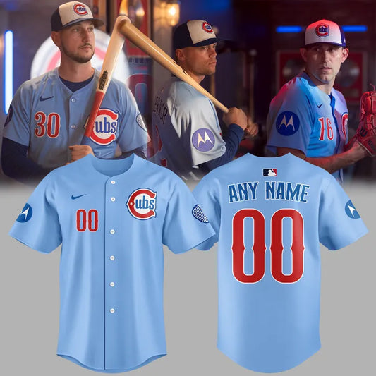 Chicago Cubs Light Blue 2nd Alternate Replica 2.0 Jersey 2025 Personalization