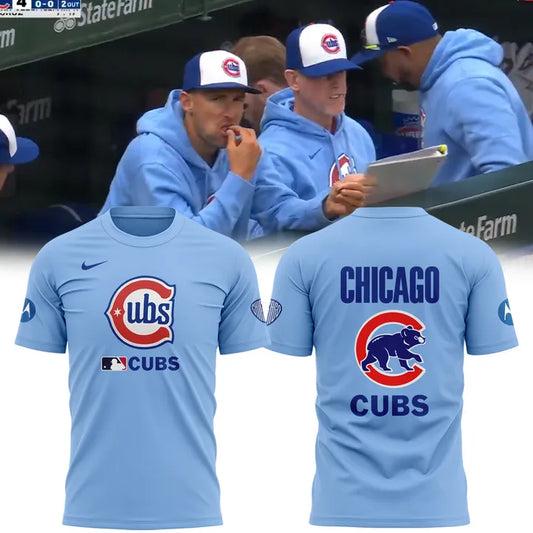 Chicago Cubs Light Blue 2nd Alternate Replica 2.0 Tshirt