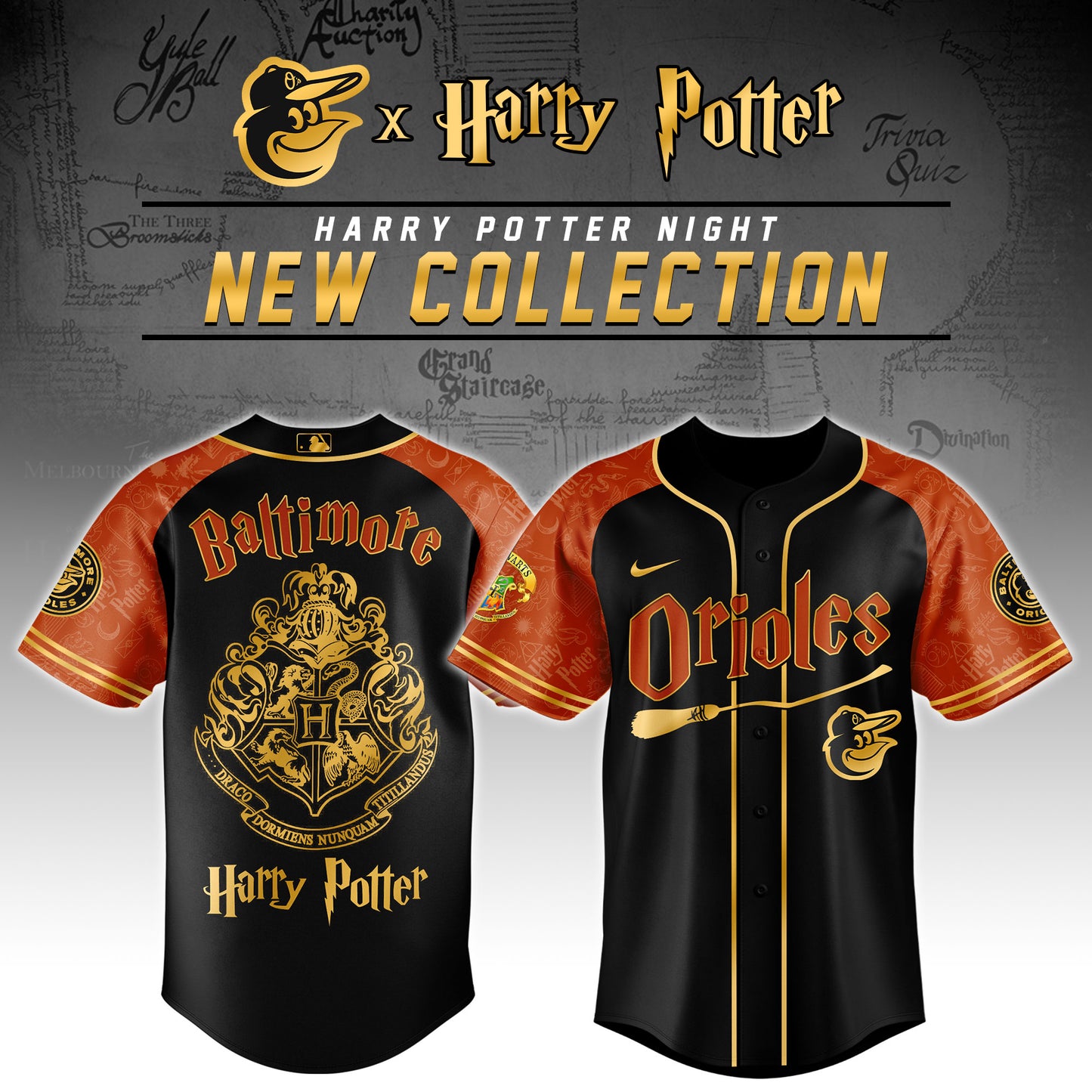 Baltimore Orioles x Harry Potter Night Baseball Jersey Editions Limited