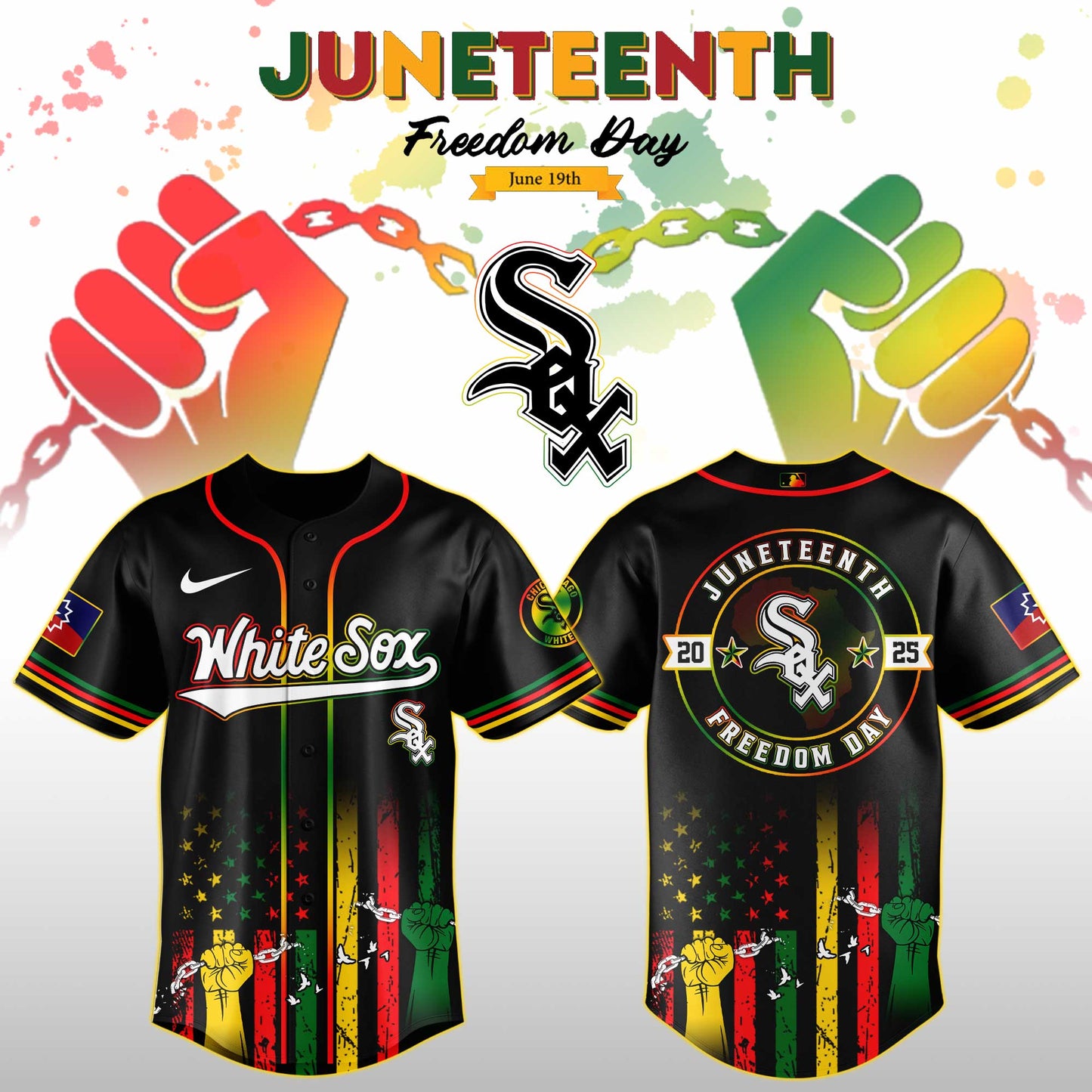 Chicago White Sox MLB X Juneteenth Day Jersey Edition Jersey 2025
