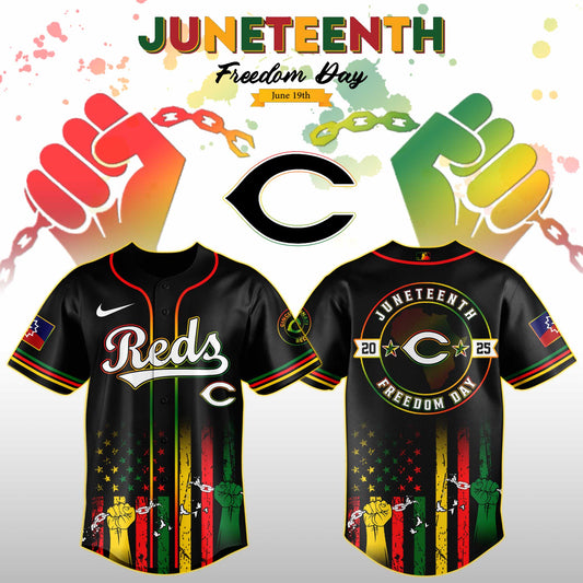 Cincinnati Reds MLB X Juneteenth Day Jersey Edition Jersey 2025