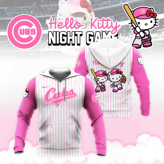 Chicago Cubs Hello Kitty Night Game Hoodie