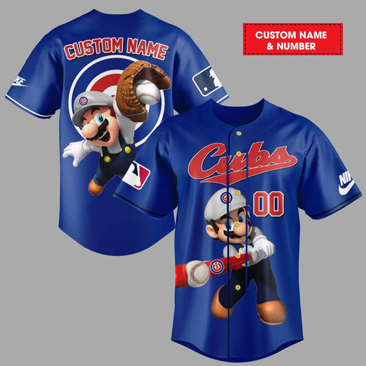 Chicago Cubs Jersey Shirt MLB Mario