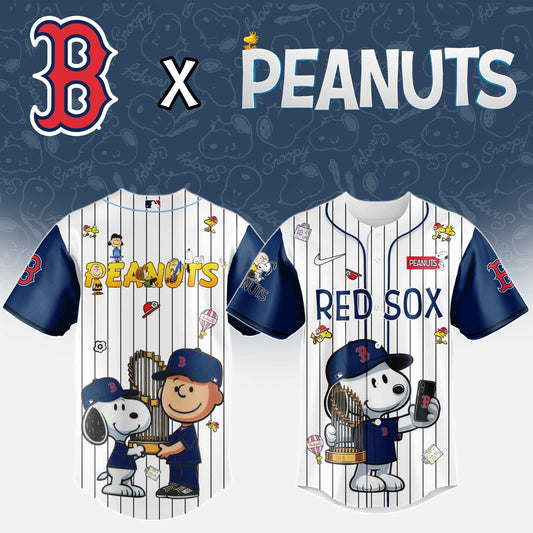 Boston Red Sox x Peanuts Night 2025 Baseball Jersey Editions Limited