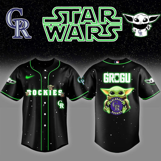 Colorado Rockies x Stars Wars Grogu Night Baseball Jersey Editions Limited