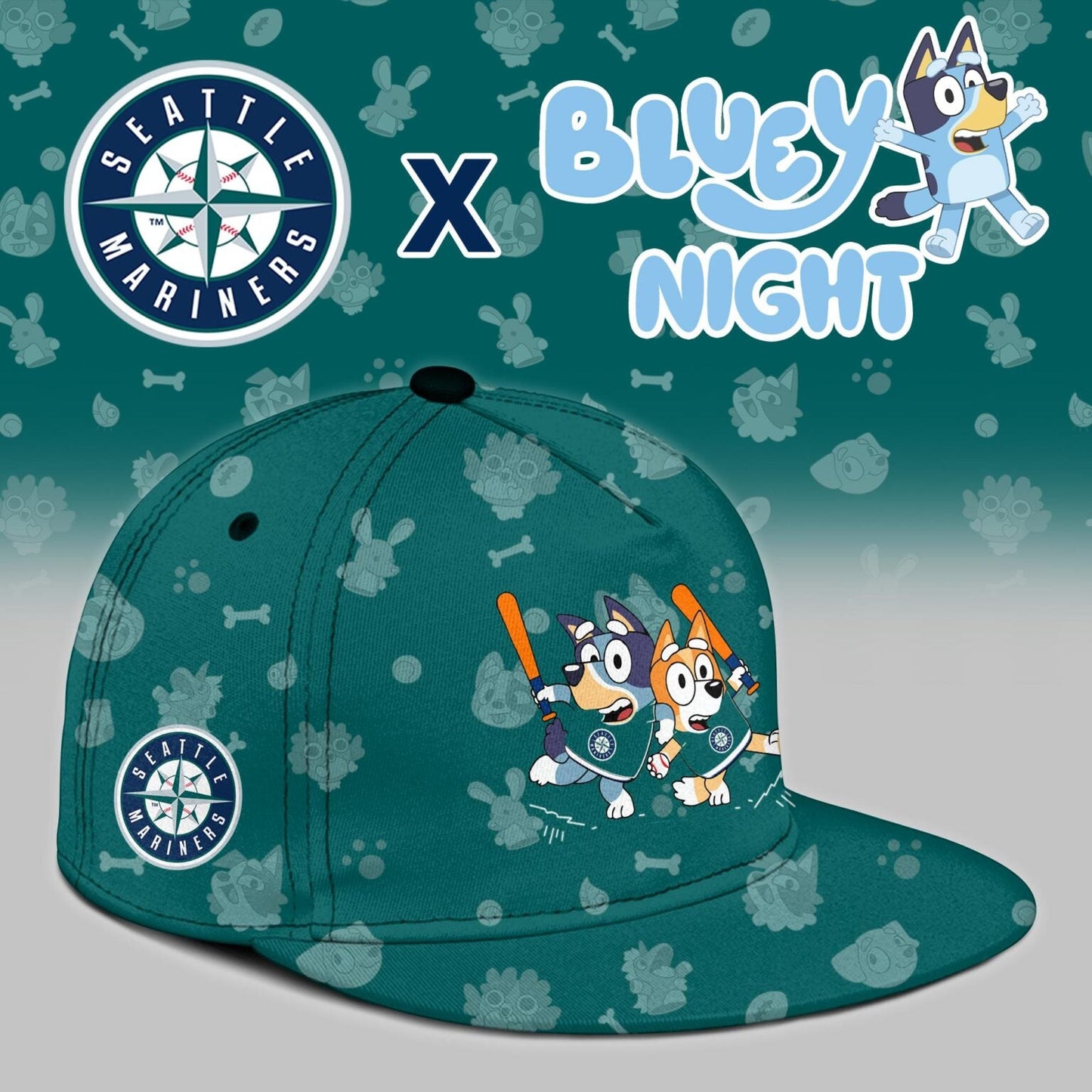 Seattle Mariners 2025 Bluey Night Limited Jersey