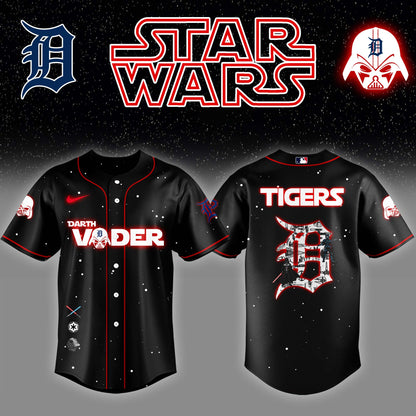 Detroit Tigers x Stars Wars Darth Vader Night Baseball Jersey Editions Limited
