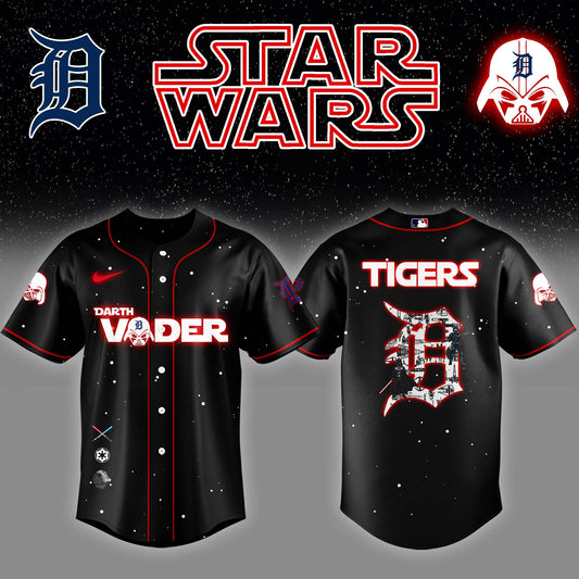 Detroit Tigers x Stars Wars Darth Vader Night Baseball Jersey Editions Limited