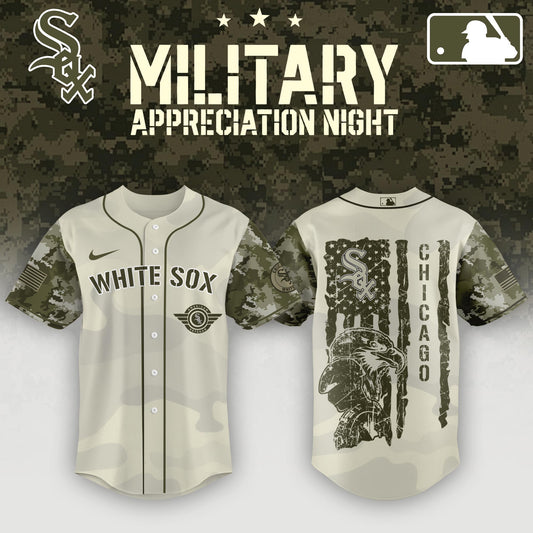 Chicago White Sox x MLB . 2025 Armed Forces Day Night Jersey Editons Limited