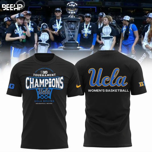 UCLA Bruins 2025 Big Ten Women’s Basketball Conference Tournament Champions TShirt
