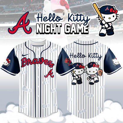 Atlanta Braves MLB x Hello Kitty Night Game Limited Edition Jersey 2025
