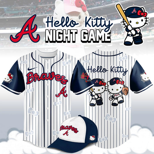 Atlanta Braves MLB x Hello Kitty Night Game Limited Edition Jersey 2025