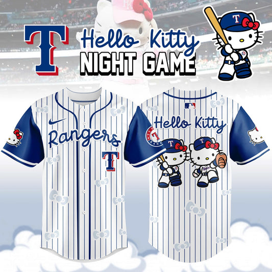 Texas Rangers MLB x Hello Kitty Night Game Limited Edition Jersey 2025