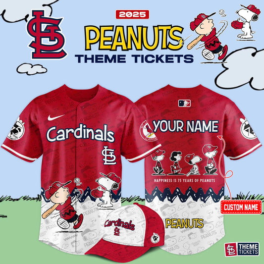 St. Louis Cardinals x 75th Anniversary Of Peanuts Limited Edition Jersey 2025
