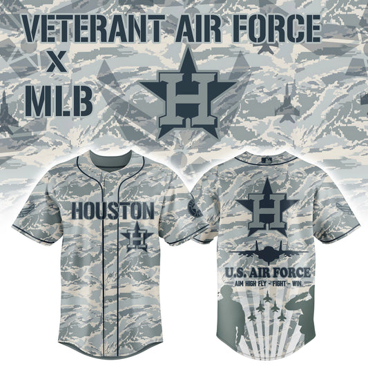 Houston Astros x Veteran U.S Air Force 2025 Baseball Jersey
