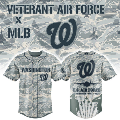 Washington Nationals x Veteran U.S Air Force 2025 Baseball Jersey