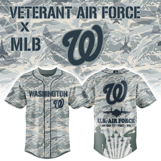 Washington Nationals x Veteran U.S Air Force 2025 Baseball Jersey