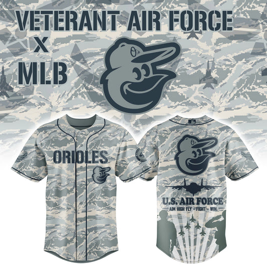 Baltimore Orioles x Veteran U.S Air Force 2025 Baseball Jersey