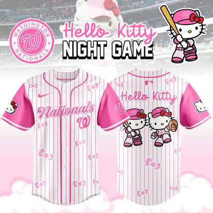 Washington Nationals MLB x Hello Kitty Night Game Limited Edition Jersey 2025
