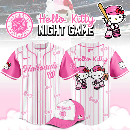 Washington Nationals MLB x Hello Kitty Night Game Limited Edition Jersey 2025