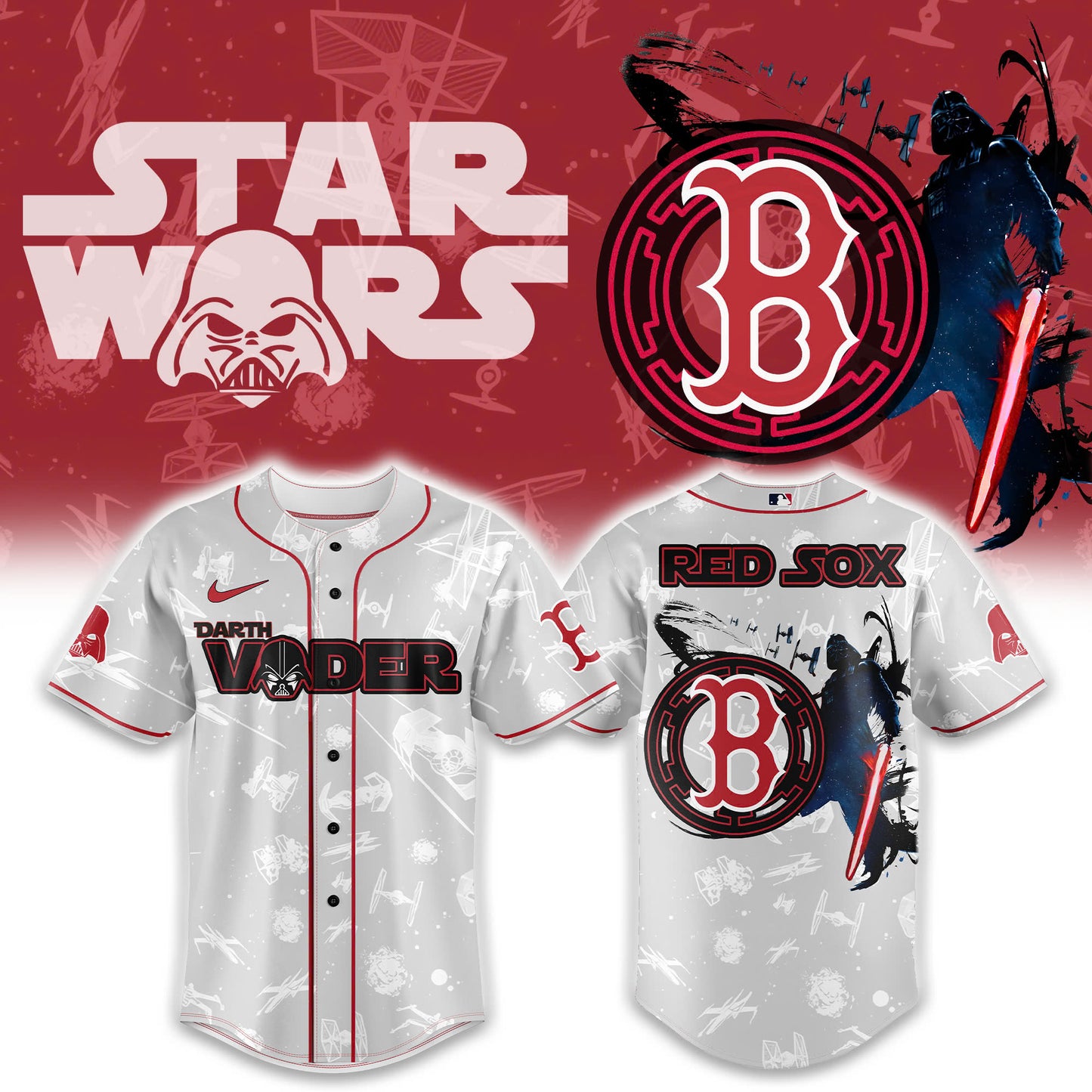 Boston Red Sox x Star Wars Night 2025 Baseball Jersey