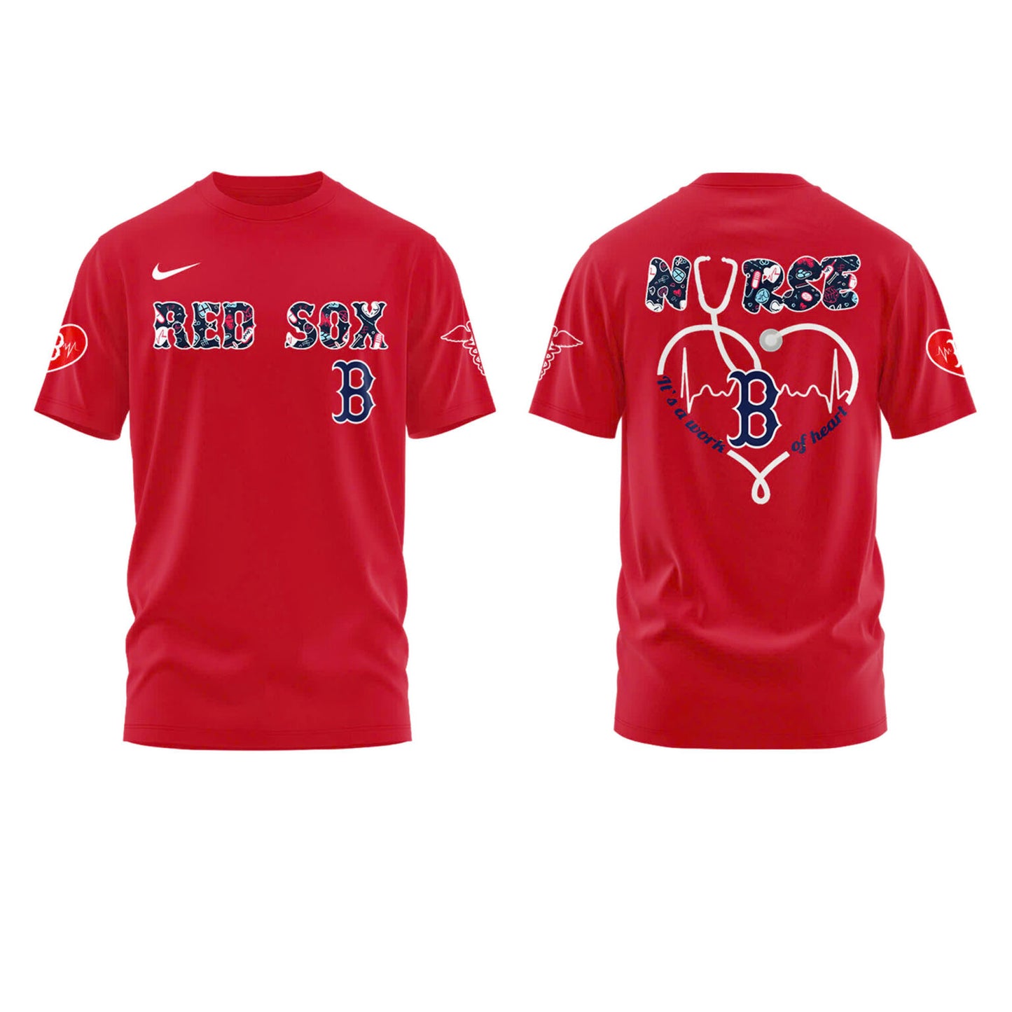 Boston Red Sox NURSES NIGHT Combo Tshirt | Jogger | Cap
