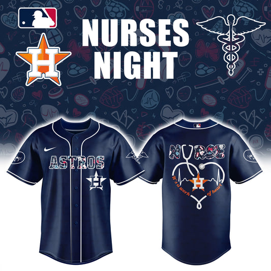 Houston Astros NURSE NIGHT Baseball Jersey Combo