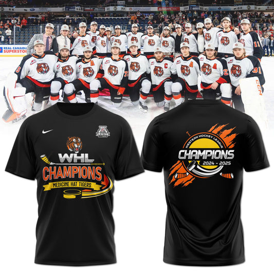 Medicine Hat Tigers – 2025 WHL Champions Tshirt