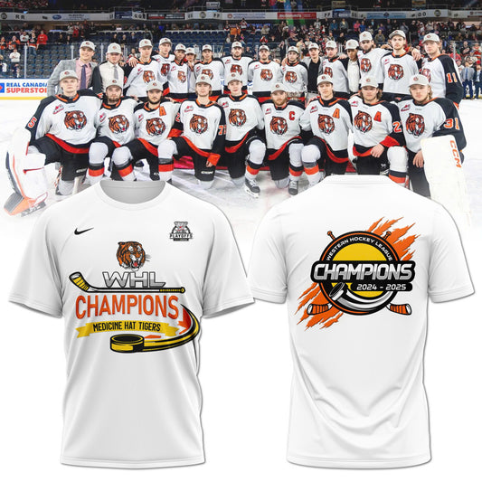 Medicine Hat Tigers – 2025 WHL Champions Tshirt